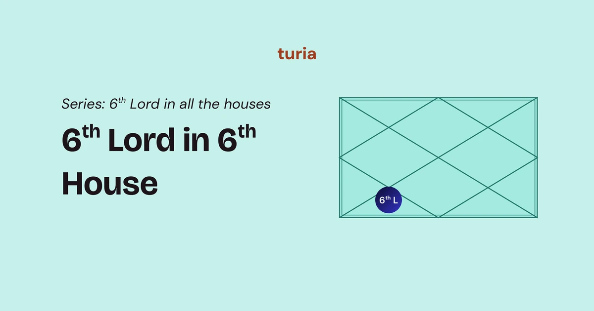 6th Lord in the 6th House: When the Lord of Struggle Sits at Home