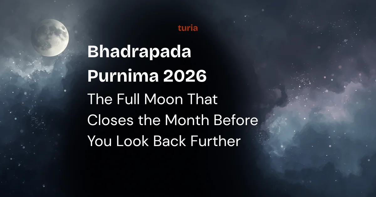 Bhadrapada Purnima 2026: The Full Moon That Closes the Month Before You Look Back Further