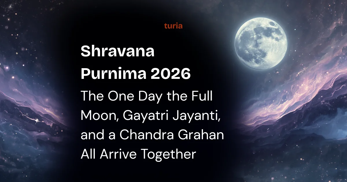 Shravana Purnima 2026: The One Day the Full Moon, Gayatri Jayanti, and a Chandra Grahan All Arrive Together