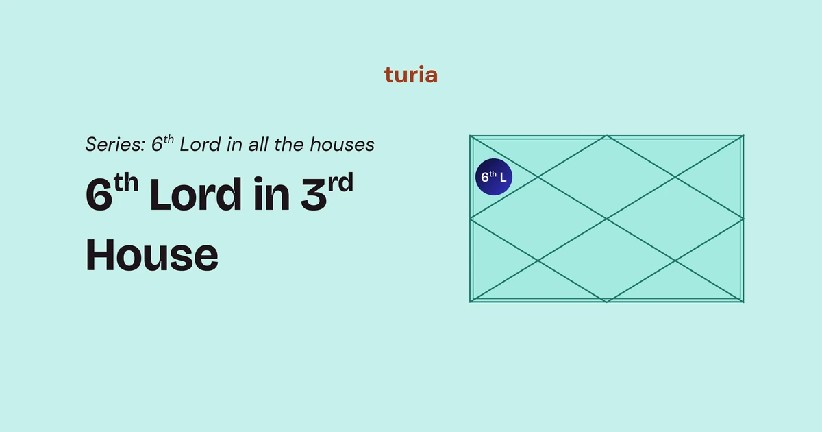 6th Lord in the 3rd House: When Rivalry Meets Effort, Siblings and Courage